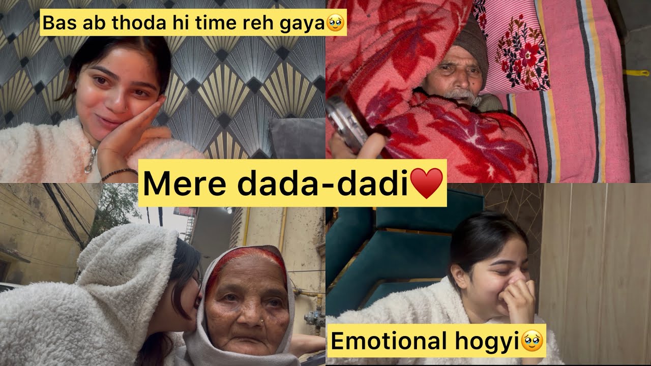 सुबह-सुबह emotional होगयी 🥹देख लो मेरे दादा-दादी ♥️भौत डर लगने लगा है अब 🥲केसे करूँगी,केसे होगा ☹️