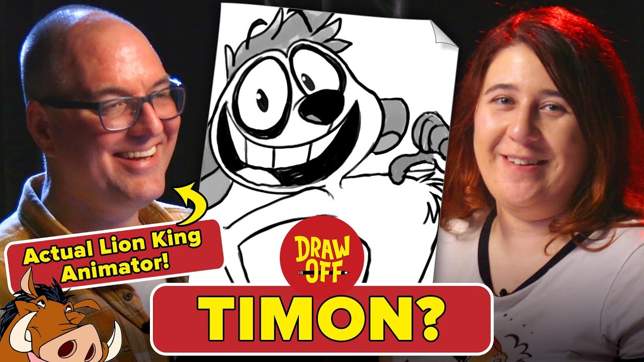 Animator Vs. Cartoonist Draw Lion King Characters From Memory • Draw-Off -  YouTube