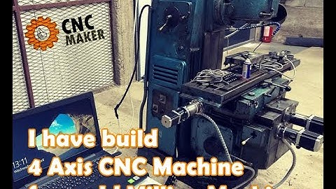 DIY conversion from old 3 axis Stankoimport to 4 Axis CNC milling machine with Mach3 controller