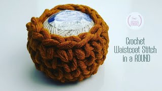 LEFT HANDED ROUND Waistcoat Stitch (Detailed) + Invisible Join ||| handsthatrockcrochet 💙