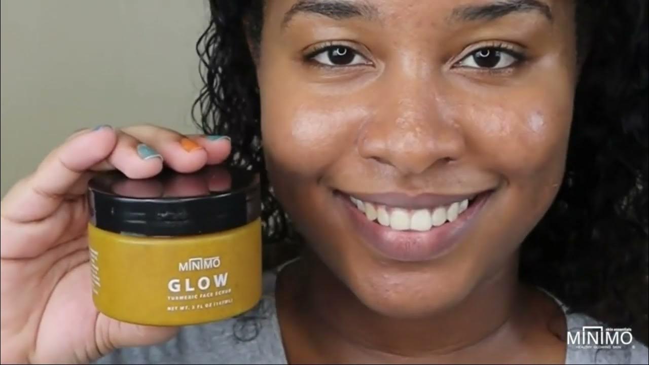 Minimo Glow Turmeric Face Scrub for Glowing Radiant Skin with Scrubber YouTube