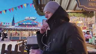 Popular Russian Street Food 🔥 Red Square Moscow Russia.