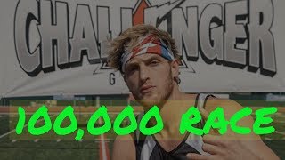 Logan Paul Challenger Games 100,000 Race FULL EVENT | WHO IS THE FASTEST|