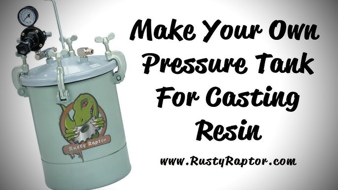 10 Litre Pressure Pot & Lining Pot - Set Up For Resin Casting / Stabil