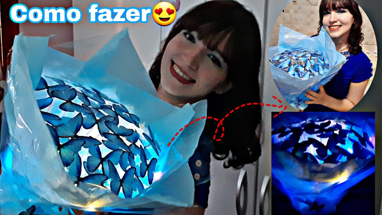 COMO FAZER BUQUÊ 💐 DE BORBOLETAS🦋 - Passo a passo. 😍 - YouTube