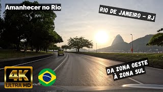 ⁴ᴷ⁶⁰ Driving Rio de Janeiro - Brasil : Amanhecendo no Rio