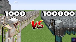 100,000 Vindicators vs 1,000 Iron Golems – INSANE Minecraft Mob Battle! 😱🔥 screenshot 2