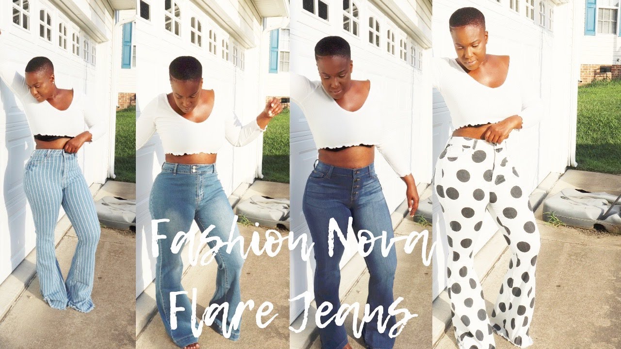 All Flared Up Jean - Dark Denim, Fashion Nova, Jeans
