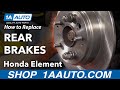 How to Replace Rear Brakes 2003-07 Honda Accord