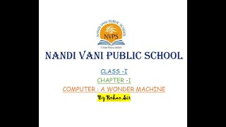Class - 1  ||  Chapter - 1  ||  Computer : A Wonder Machine || By - Rehan sir ||