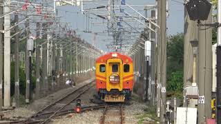 (4K) 8743次 EMU100雙編組EP106, EP101通過花壇車站