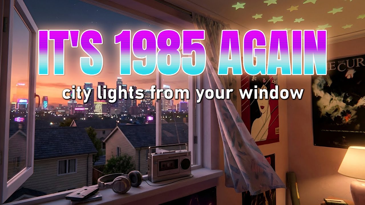 it's 1985 again... watching the city lights from your window | synthwave / vaporwave mix
