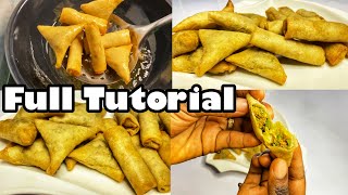 How To Make Spring rolls And Samosa like A Pro / Step By Step Guide Spring rolls &Samosa