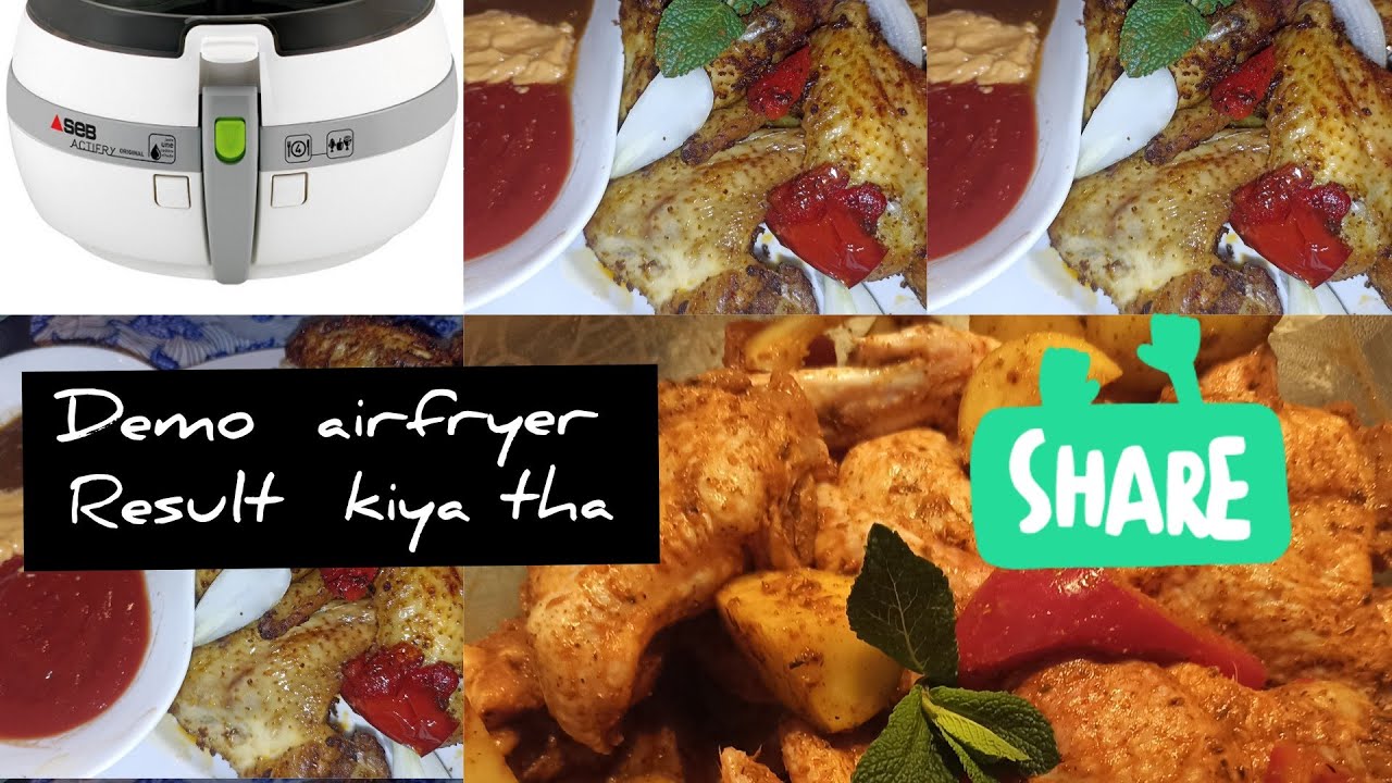 airfryer démo/ chicken wings in airfryer / how to make chicken in