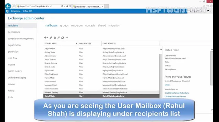 how to disable mailbox and reconnect with existing user in Exchange 2013 SP1