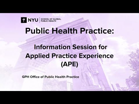 Applied Practice Experience Information Session