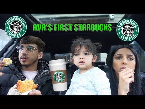 1 YEAR OLDS FIRST STARBUCKS | STARBUCKS WITH AVA | DOES SHE ENJOY IT? ** CONTAINS ASMR **