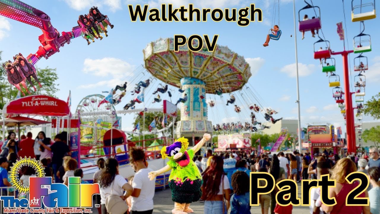 POV PART 2! Miami-Dade County Youth Fair 2024 POV Walkthrough!        Walk with us! FUN!