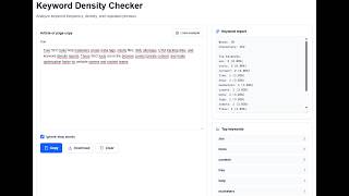 Keyword Density Checker – Analyze Keyword Frequency & SEO Content Free