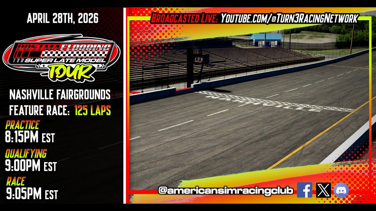 Postma Flooring Super Late Modes | American Sim Racing Club | Nashville | Championship Night
