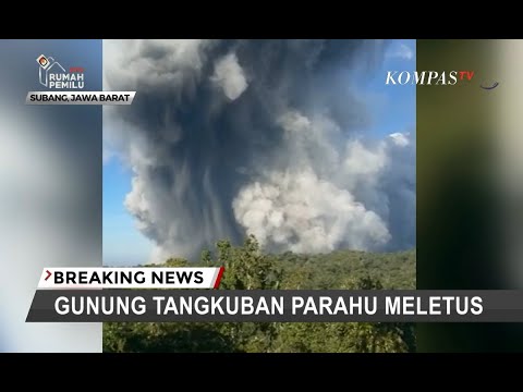 BREAKING NEWS – Gunung Tangkuban Parahu Erupsi, Kolom Abu Capai 200 Meter