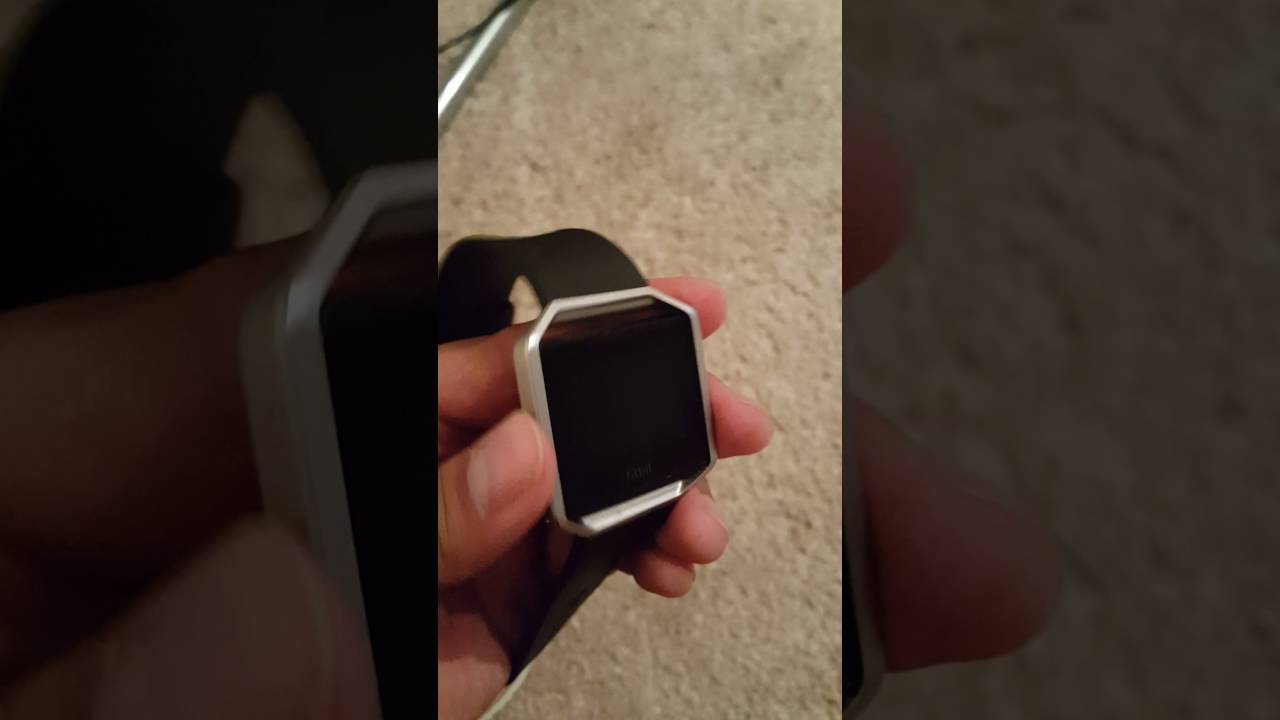 fitbit blaze screen blank