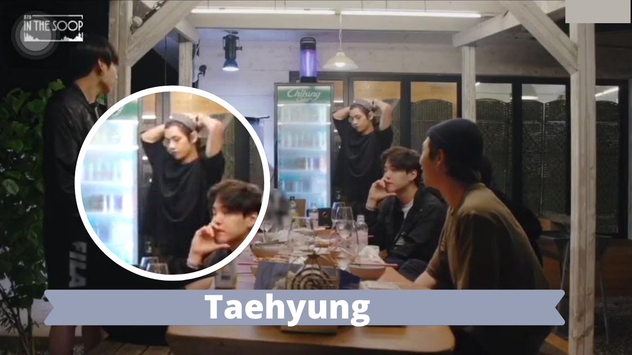 BTS V tying his hair / BTS IN THE SOOP [English Sub] YouTube