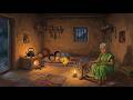 A Monsoon Evening in 1990s Rural India - Family Life During Rain | Ghibli ASMR