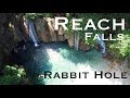 Aerial footage of Reach Falls and Rabbit Hole