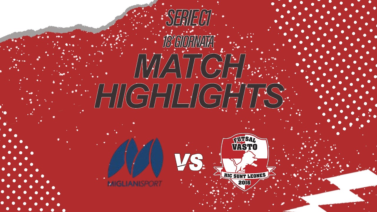 Miglianisport - FUTSAL VASTO campionato serie c1 - 18' giornata - 28/02/2026