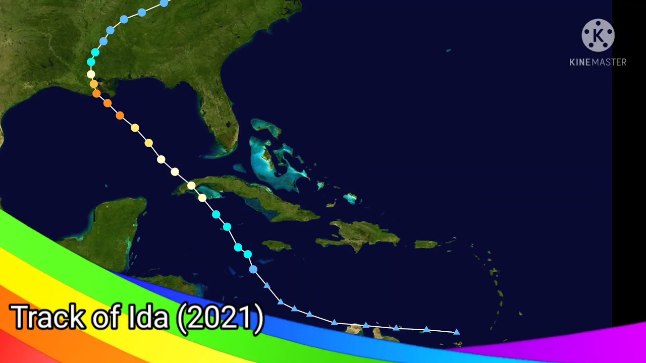 The track of Hurricane Ida (2021) (Version 2) WCT YouTube