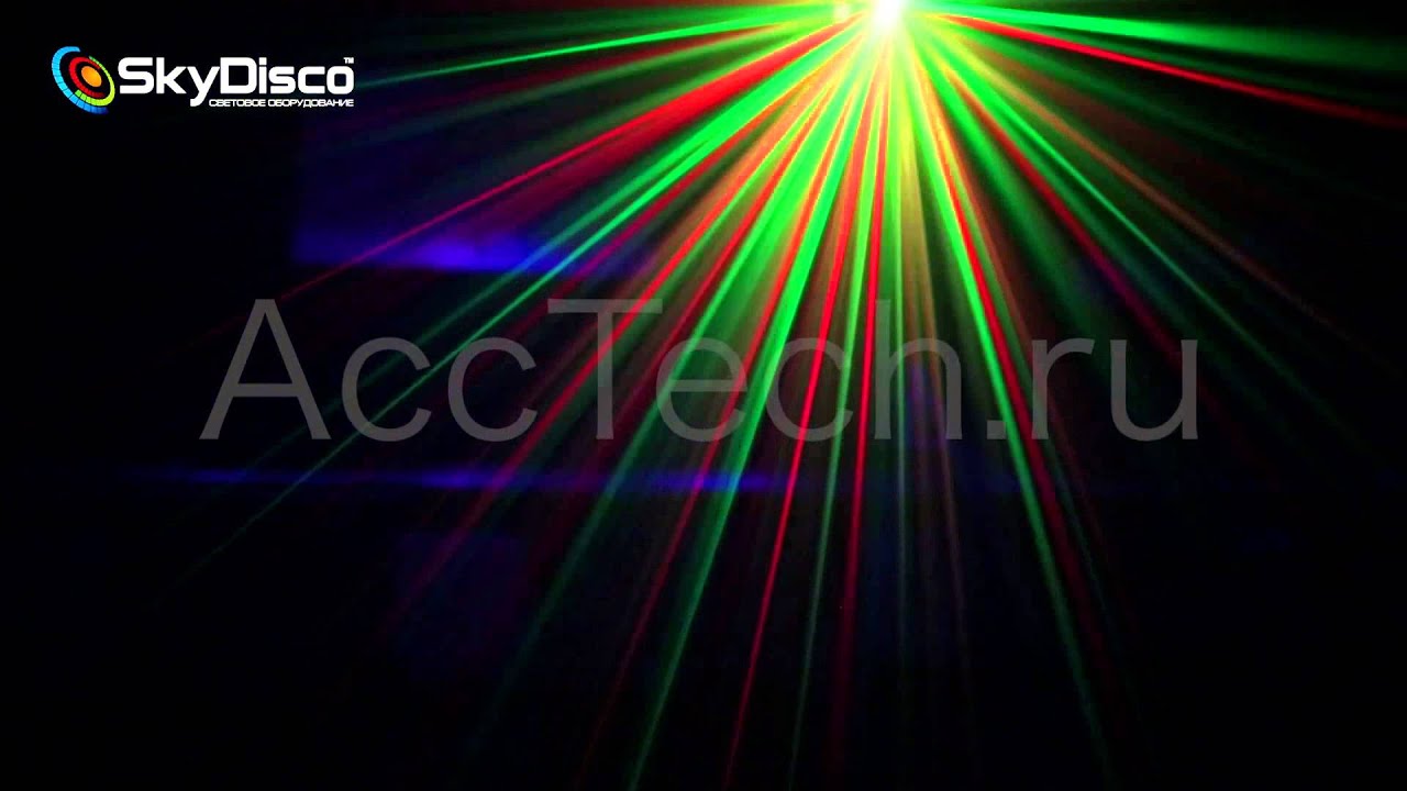 ⁣Лазерная цветомузыка для дома Sky Disco Point Magic AccTech.ru