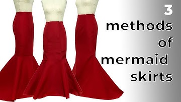 3 WAYS HOW TO CREATE A MERMAID SKIRT | MERMAID SKIRT PATTERNMAKING (SILENT MODE)| LA MODÉLISTE