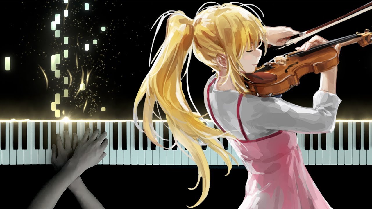 Shigatsu wa Kimi no Uso Kaori Miyazono With Violin 2, Violin Girl