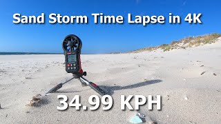 4k Time Lapse Sand and Shells Aeolian Saltation Processes