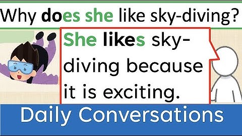Daily Conversations Hobbies Use of Why Because | Speaking Conversation Beginner Easy ESL 為什麼因為每天英語會話