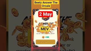Beetz Answer The Orcale 2 May 2026 #beetz #games #answer #oracle