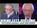 Bernie Cracks A Joke, Gets Personal In Closing Remarks