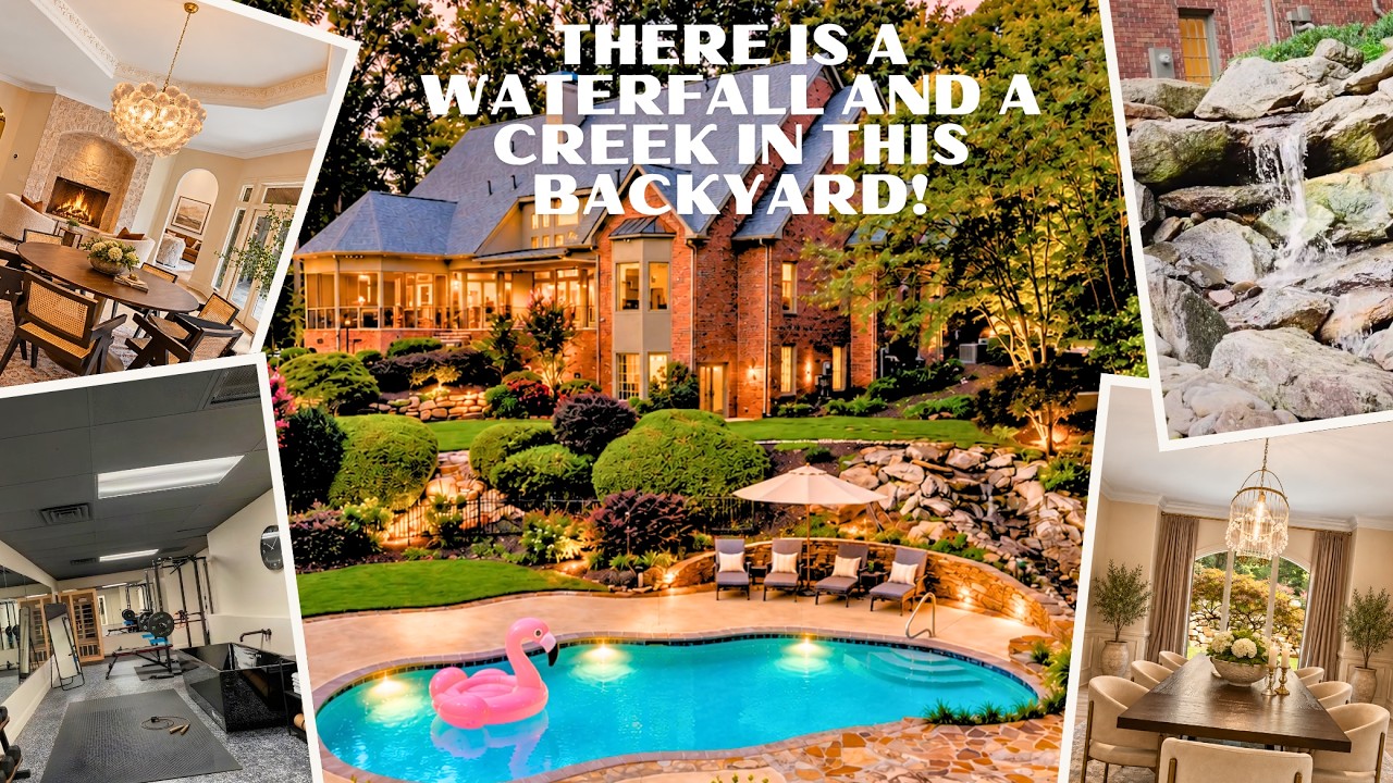 Brick, Marble and a Waterfall on Two Acres in Thornblade Country Club | Greer, South Carolina