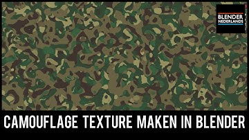 Camouflage texture maken in blender