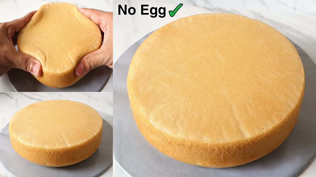 Eggless Vanilla Sponge Cake | How To Make Vanilla Sponge Cake | Vanilla ...