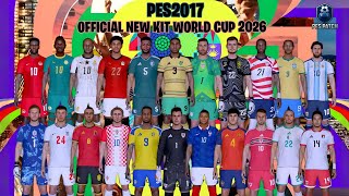 PES 2017 NEW KITPACK OFFICIAL WORLD CUP 2026 V1