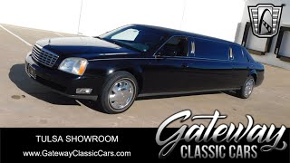 #28 Tulsa 2004 Cadillac DeVille Limousine 2004 Cadillac Deville Black