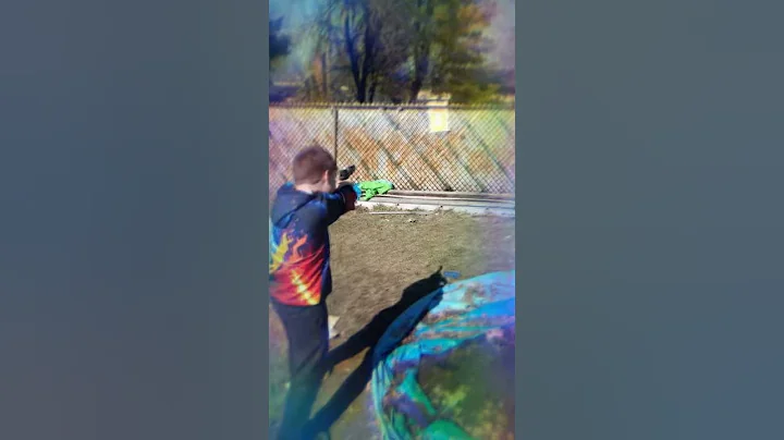 Shooting  my first  bb gun
