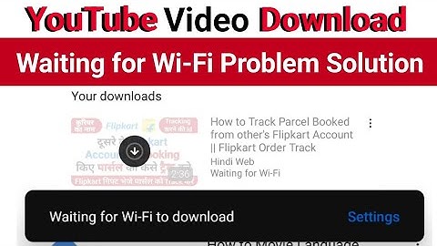 YouTube Video Download Waiting Problem Solution || YouTube waiting for Wi-Fi