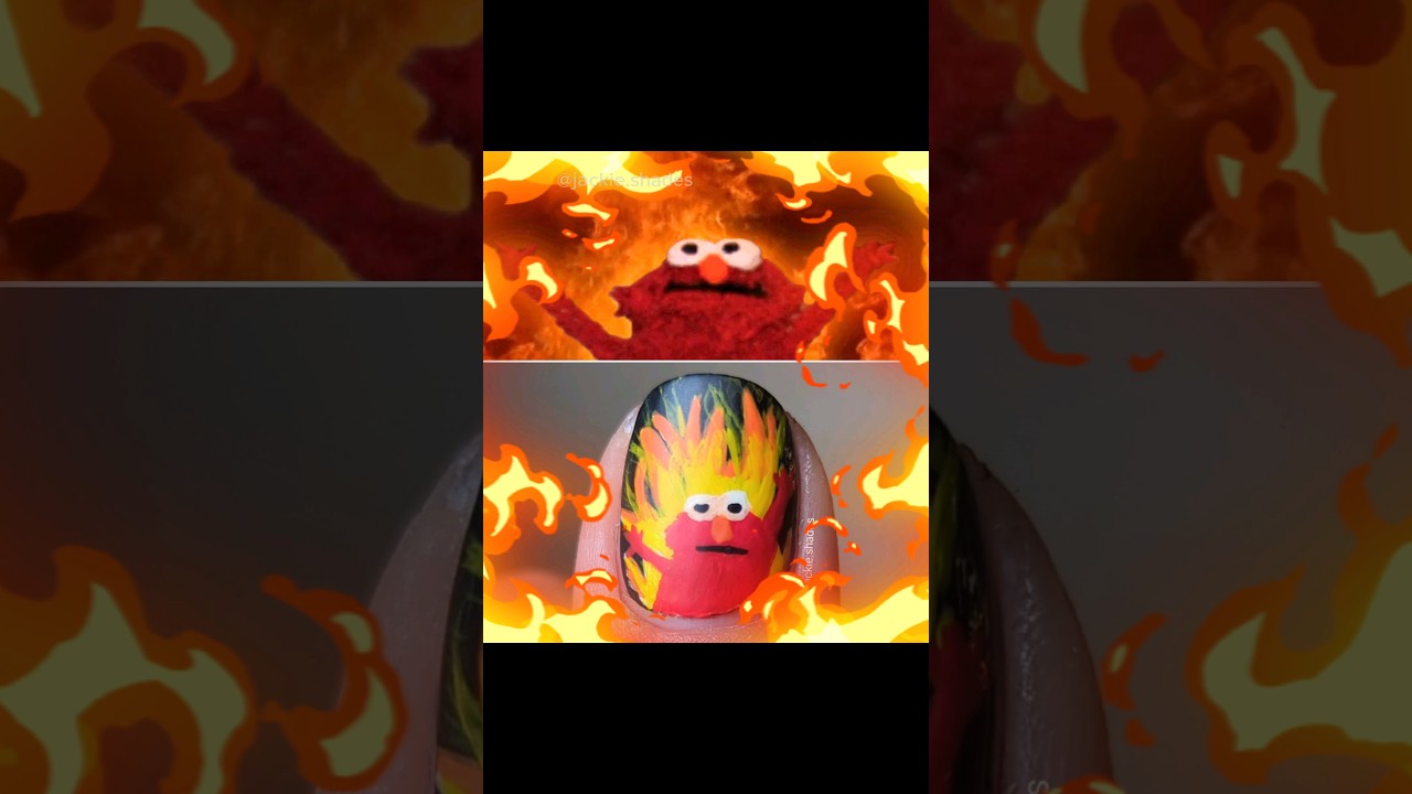 Elmo Rise Meme Nails 🔥 