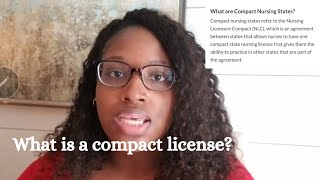 Working in multiple states as a nurse! #compactlicense