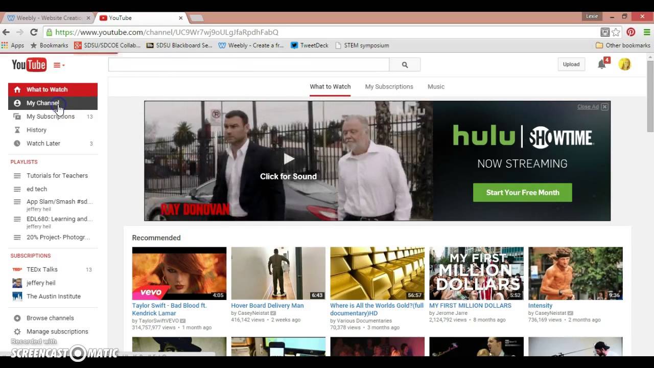Embed Youtube Videos to Weebly YouTube