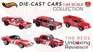 Unboxing Hot wheels All Red 1:64 scale Assorted Diecast Cars - Dnation screenshot 3