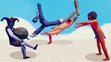 TAEKWONDO & JESTER vs EACH GROUP OF TWO | Totally Accurate Battle Simulator-TABS